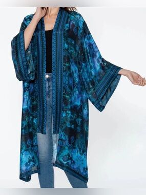 NEW One Size SEVYA Mitali Kimono 44” Length
